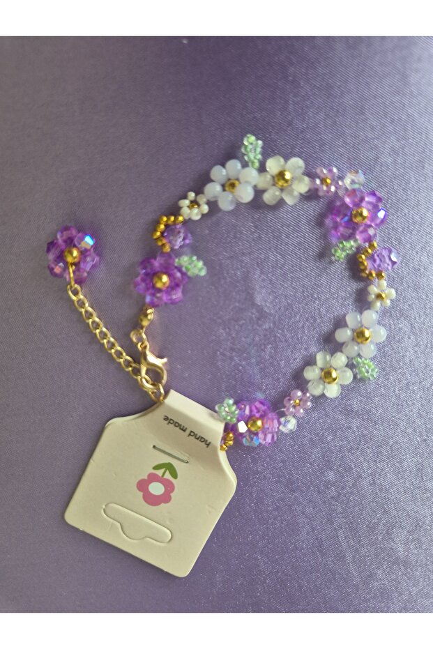 Sonsuz Papatya Elyapımı Bileklik Mor - 2