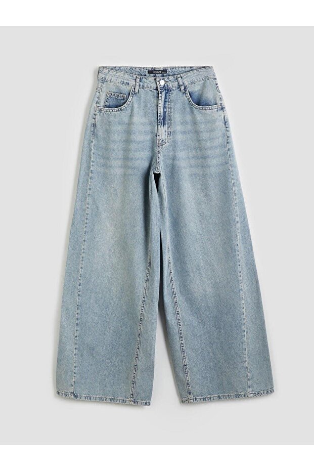 Wideleg Women's Jean Pants (S5)