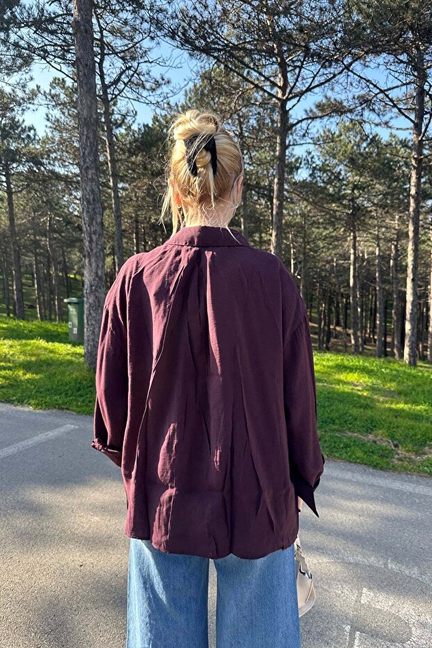 MODAL OVERSİZE GÖMLEK - 5