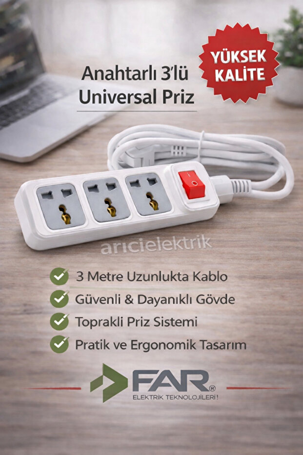 3'lü Unıversal Priz