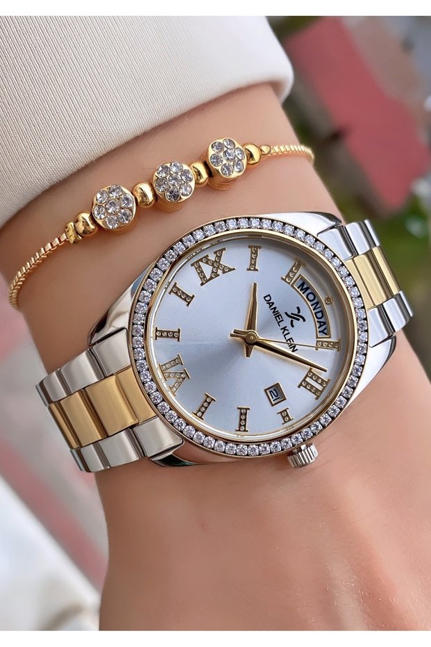 Brand Yellow Silver Color Women's Wristwatch - Bracelet Gift
