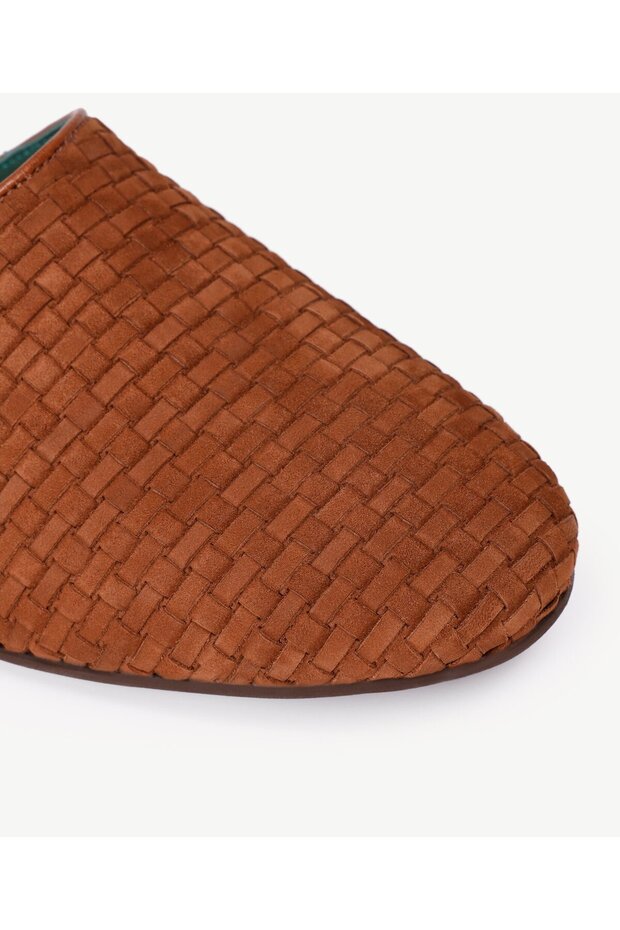 Deri Örme Yumuşak Terlik - 2