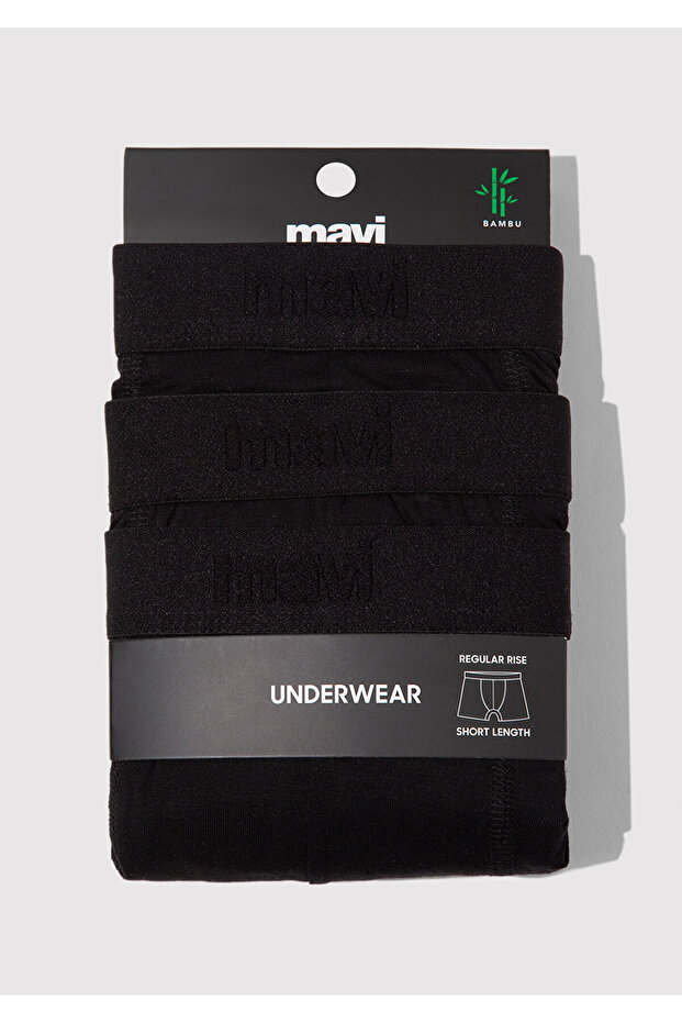 Pachet de 3 negru basic boxeri 0912088-900 - 3