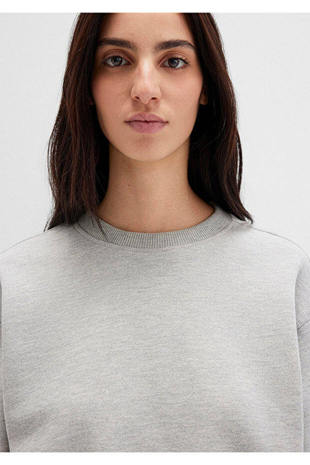 Gri Basic Crop Sweatshirt 1S10389-82816 - 6