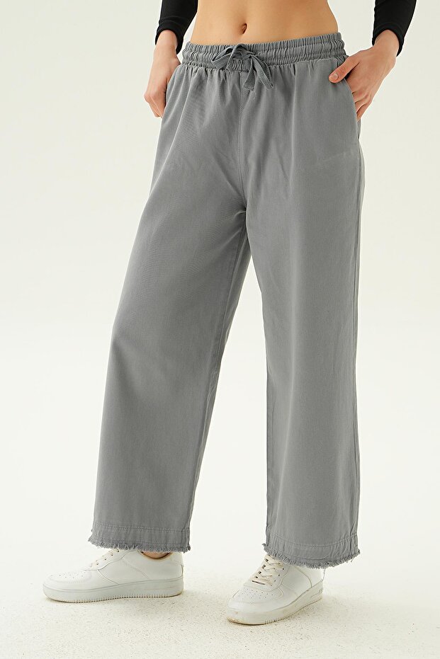 Gray Wide-Leg Pants 4760 - 4