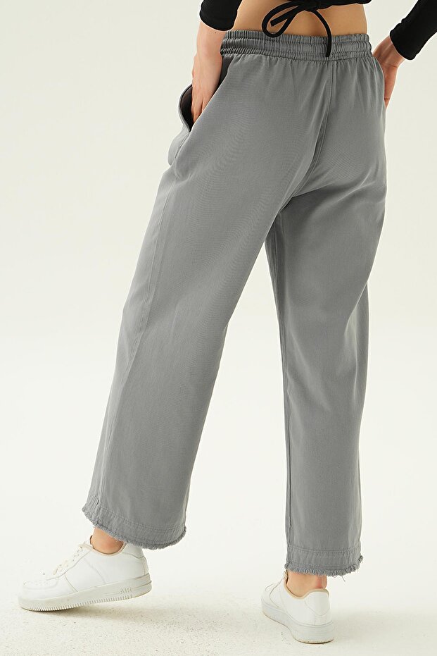 Gray Wide-Leg Pants 4760 - 3
