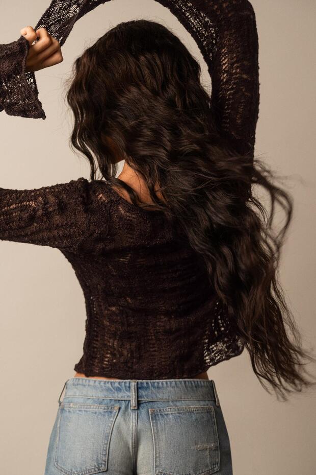 Rustik ajur ceket - 2