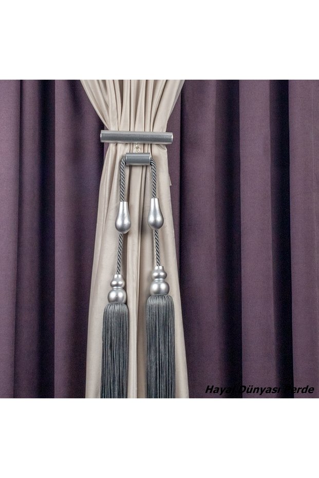 Custom Made Wooden Middle Tie Curtain Tie Braçol Curtain Accessory
