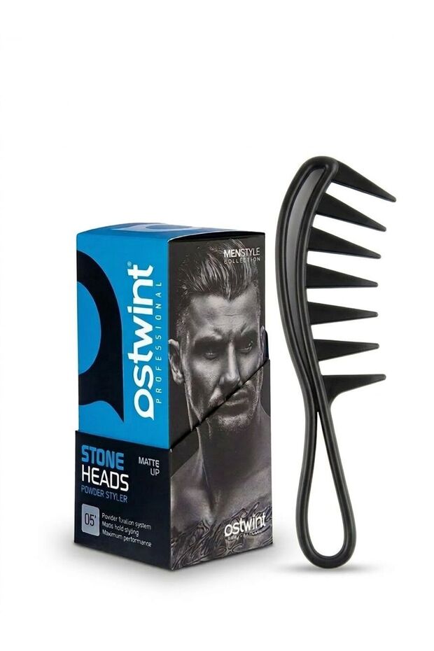 Hair Styling Wax Comb and Hair Styling Powder Blue 20 g
