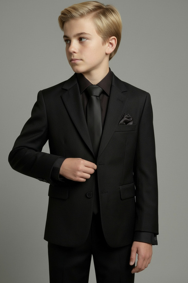 Gabardine Slim Fit Boys' Suit/Without Shirt/Without Tie