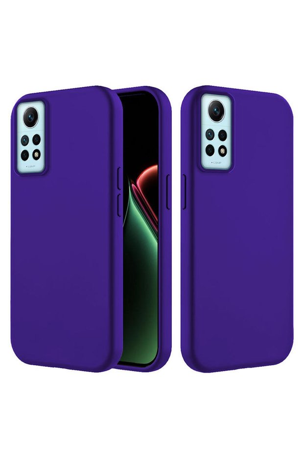 Xiaomi Redmi Note 12 Pro Compatible Case Velvet Erasable Launch Case Navy Blue