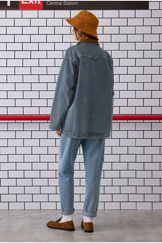 Denim Barn Ceket - 7