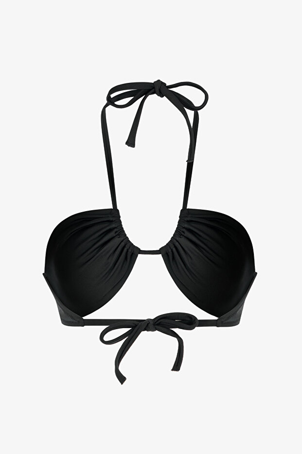 Siyah Reverse V Bikini Üstü - 6