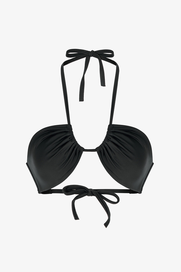 Siyah Reverse V Bikini Üstü - 5