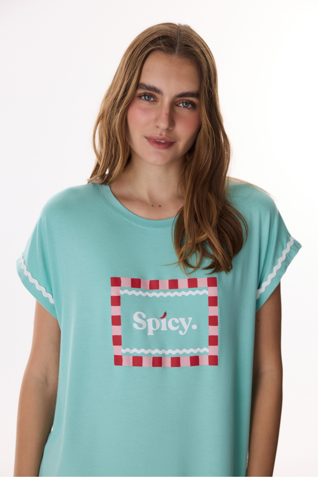 Mint Yeşili Hailey Gecelik - 2