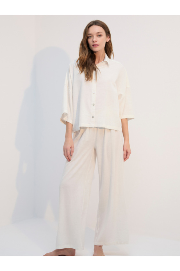 Linen pajama set bjm-1723