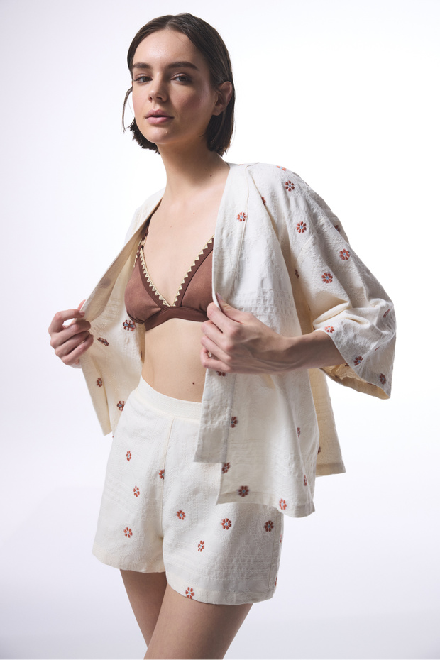 Renkli Fue Şort - 3