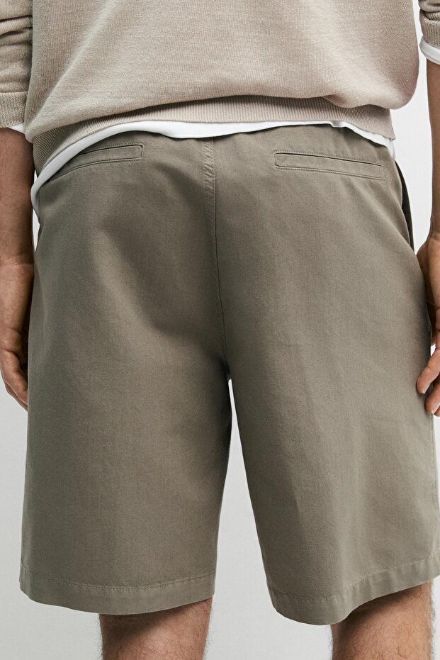 Keten bermuda şort - 3