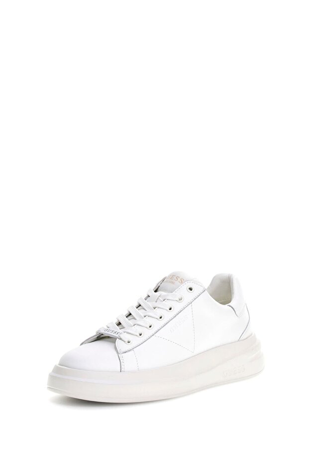 Elba leather-blend sneaker