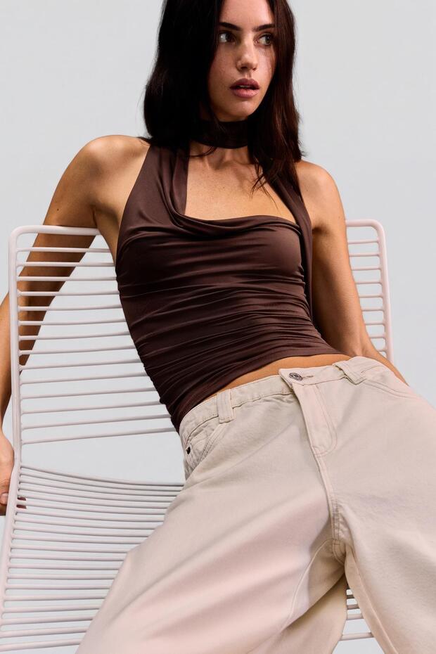 Asimetrik fular top - 4