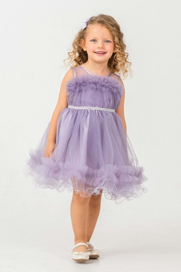 Aizona Girl's Evening Dress M00782 Lila