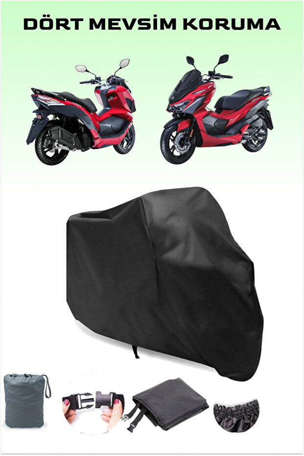 Black 4Seasons Sym Jet X 125 Motorbike Cover