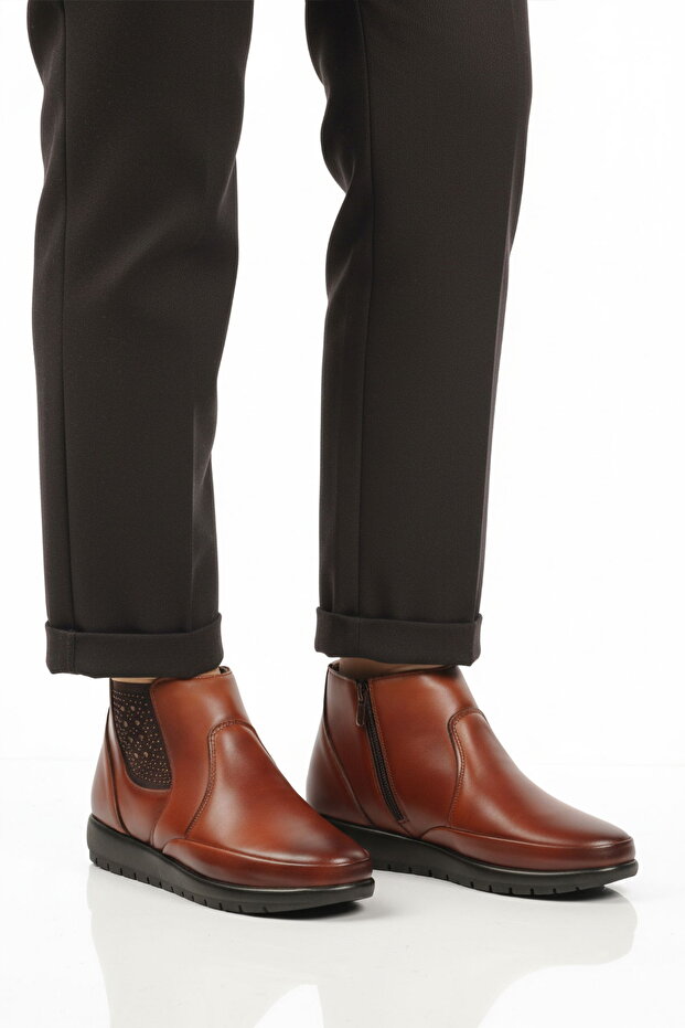 Taba Gel Sole Zippered Women's Flat Boots