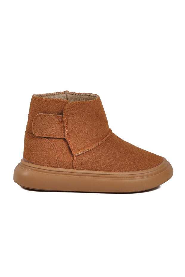 Taba Suede Velcro Baby Girl Boots