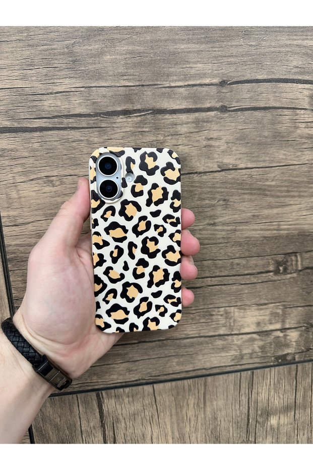 Velvet Leopard Patterned Phone Case Compatible with iPhone 16