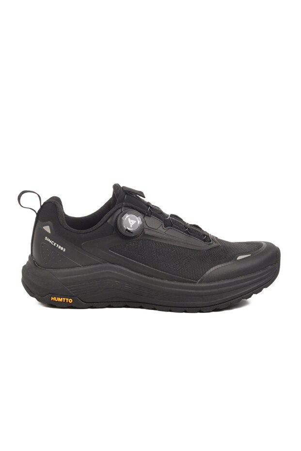 Black Reel Lace-Up Men's Sports Shoes