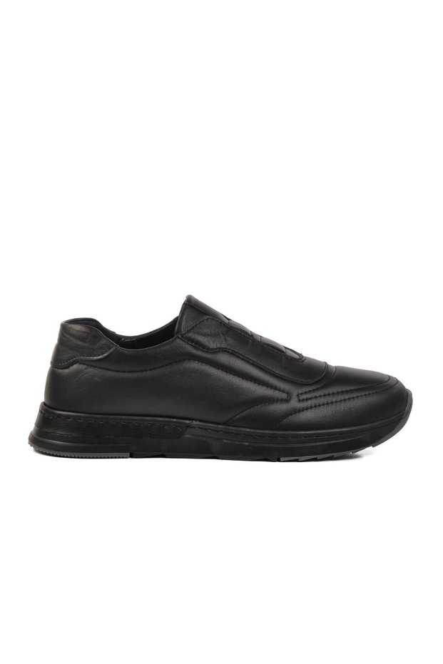 Black Genuine Leather Women's Casual Shoes