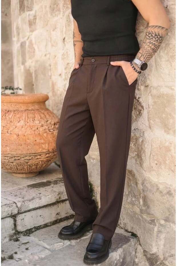 Nw Baggy Classic Trousers Bitter Brown