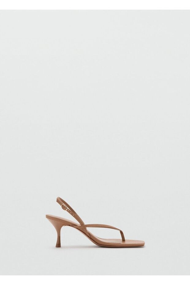 Bantlı topuklu sandalet - 3