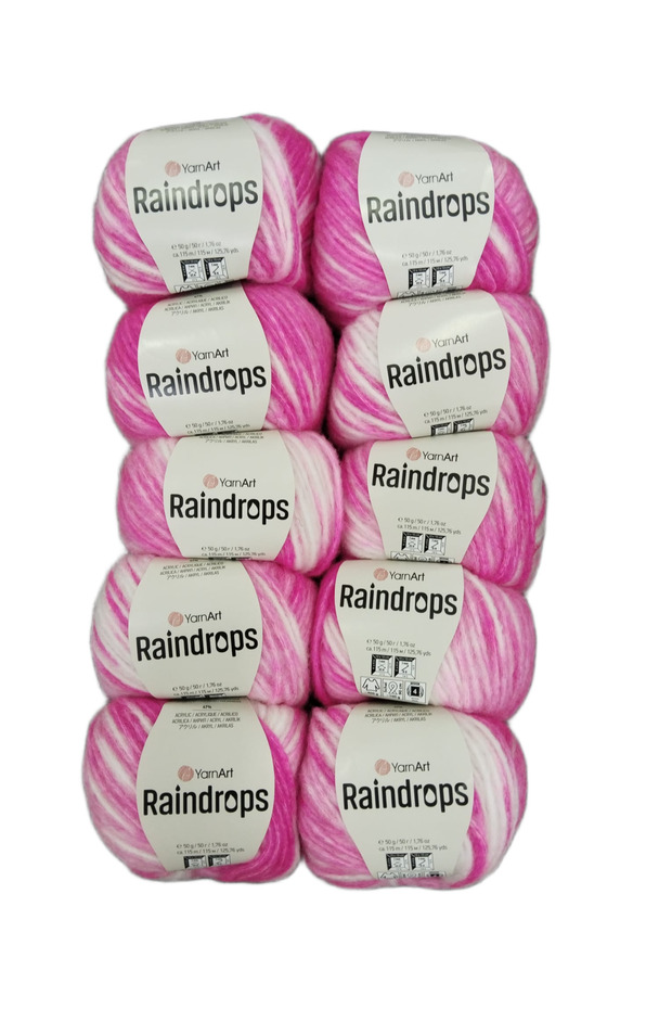 Raindrops 10-Piece Knitting Yarn Set Embroidered Hand Knitting Yarn Set Color No 2915