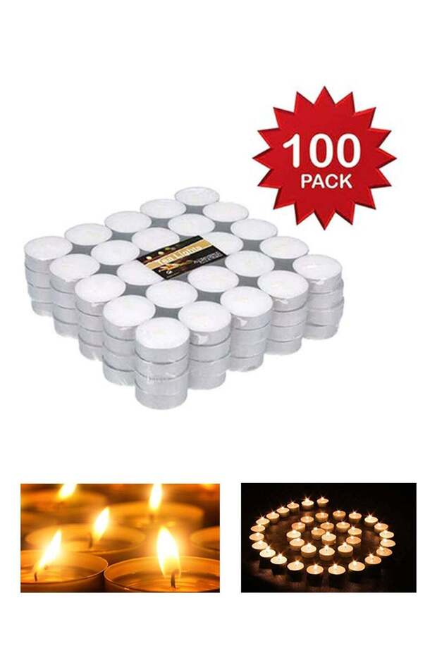 100-Piece Tea Light Candle Set