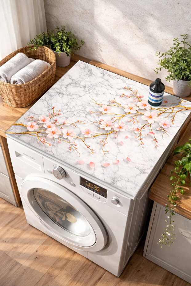 Washing Machine and Dryer Cover Non-Slip Washable Machine Top Protection Pad Decorative Mat