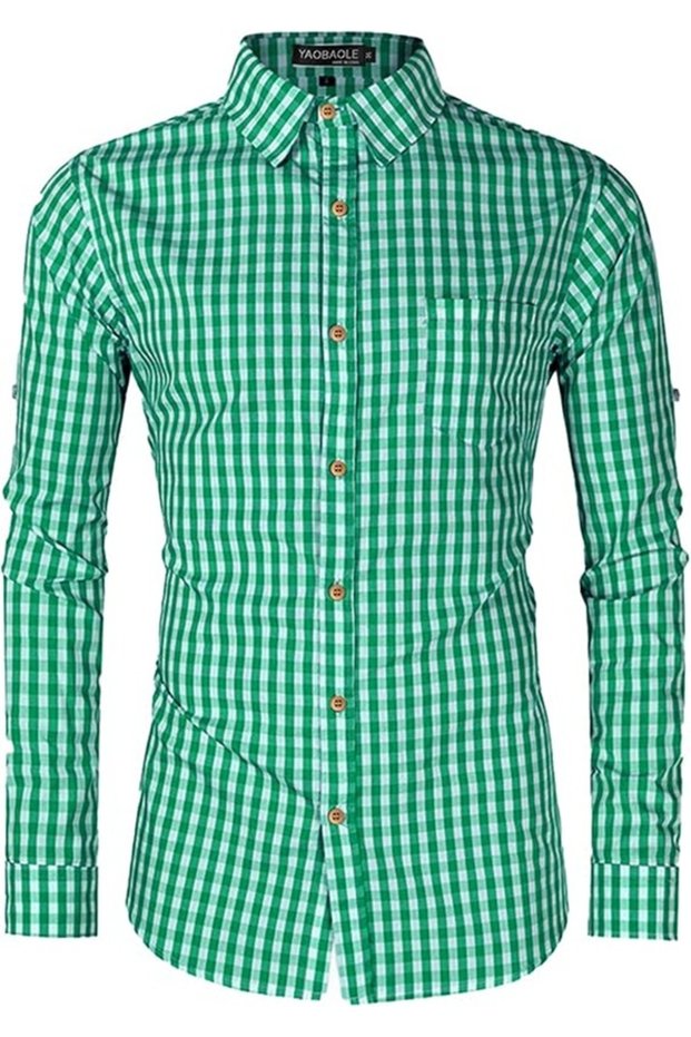 Oktoberfest Shirt, Men'S, Traditional Shirt, Cotton Pack Shirt, Men'S, Long Sleeve