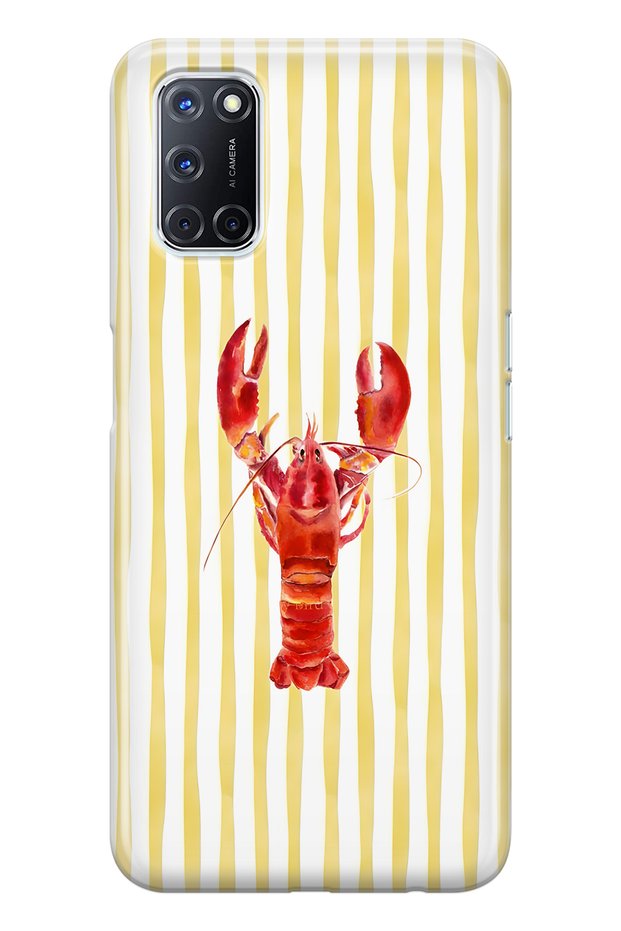 Oppo A52 / A72 / A92 Compatible Lobster Patterned Transparent Phone Case