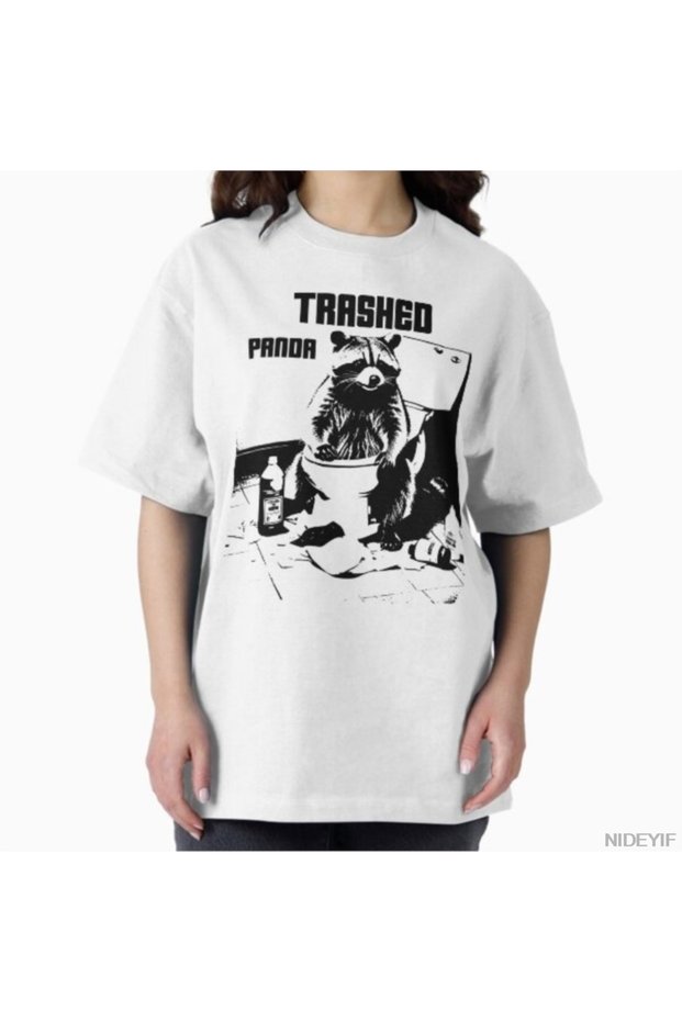 Funny Raccoon Meme Sassy Panda Funny Drunk Raccoon T-Shirt for Men Women 100% Cotton