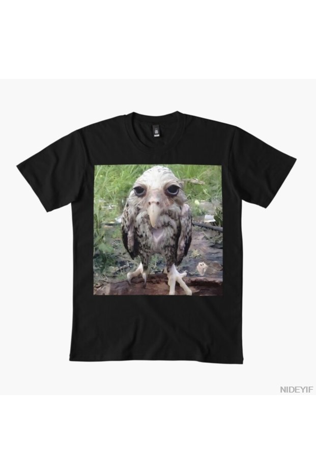 Lamont (Wet Owl Meme) T-Shirt for Men Women 100% Cotton Lu T-Shirts Short Sleeve Tops 0102-3