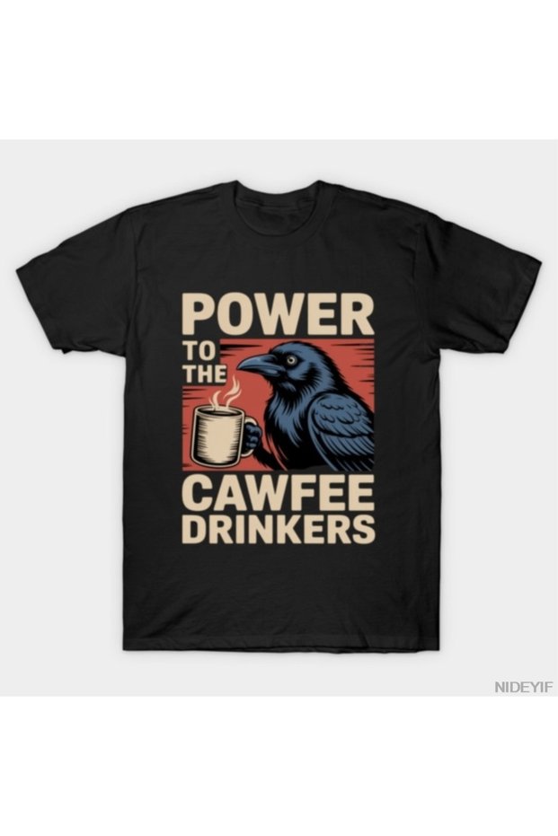 Funny Power for Coffee Drinkers T-Shirt for Men Women 100% Pa Cotton Shirt Short Sleeve Ü