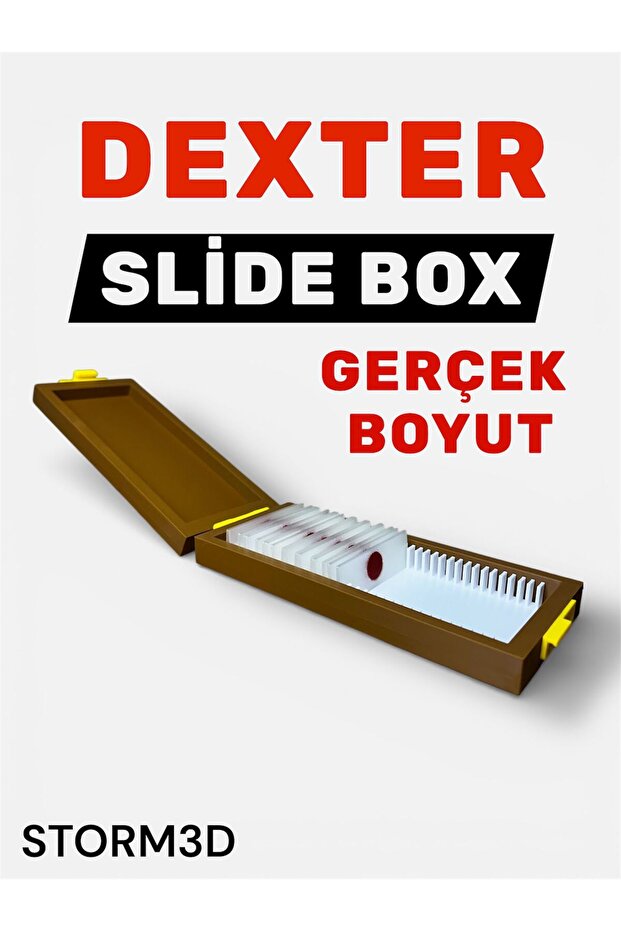 Storm3D DEXTER ANI KUTUSU/GERÇEK BOYUT MAKET/SLİDE BOX VE PROTEZ EL ANAHTARLIK