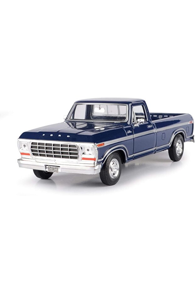 1:24 1979 Ford F-150 Custom Brown Pickup Truck Blue