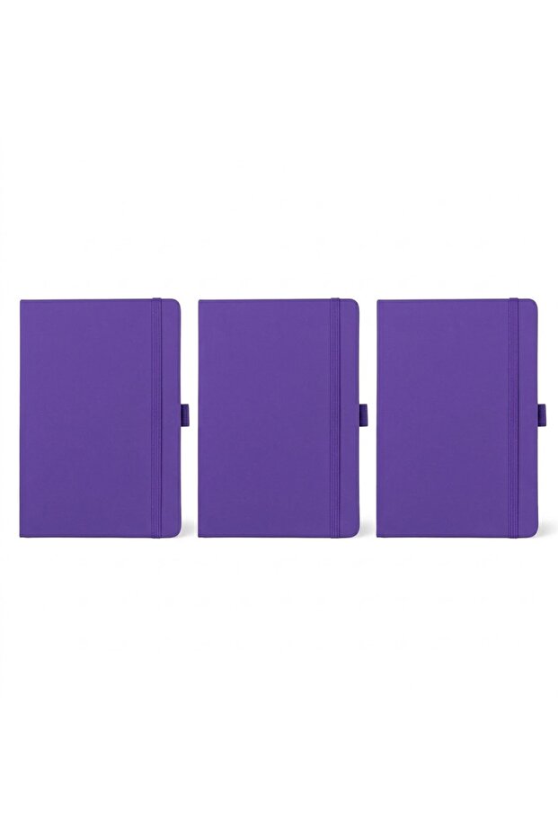 3 pcs Notebook JURSI - A5 PU with Pen Loop