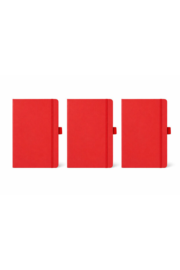 3 pcs Notebook JURSI - A5 PU with Pen Loop