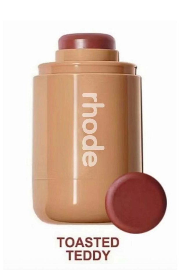 Pocket Blush, Cream Blush for Buildable Color + Cheeks, Cream Blush for Lips.(toasted teddy)