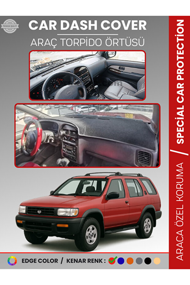 Ni̇ssan Pathfinder (1996-2000) Dashboard Cover Panel Protection Vehicle-Specific Uv Protection Ka Non-Slip Event Assembly