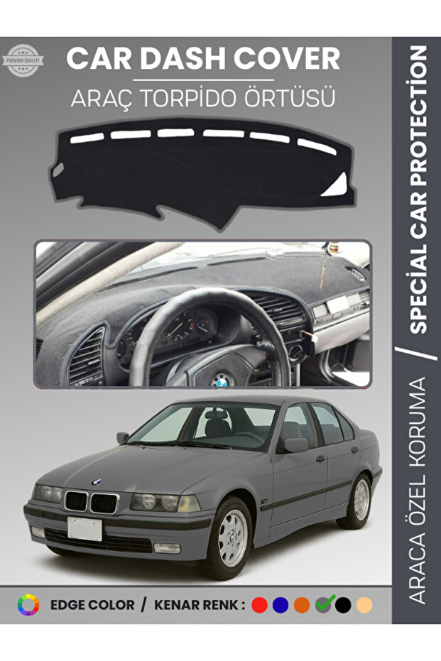 Bmw E36 (1990-2000) Dashboard Cover Front Chest Protection Dashboard Protection Vehicle Specific Non-Slip Easy Installation