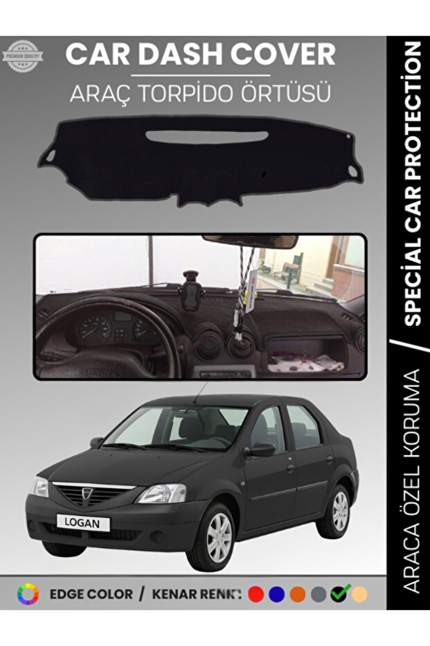 Dacia Logan 1 (2004-2012) Dashboard Cover Front Chest Protection Dashboard Protection Prevents Cracking Perfect Fit