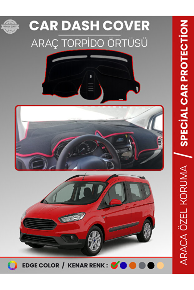 Ford Courier (2020+) Dashboard Cover Front Chest Dashboard Protection Perfect Fit Prevents Cracking Easy Installation